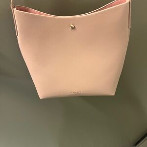 Blush Pink Crossbody Bucket Bag